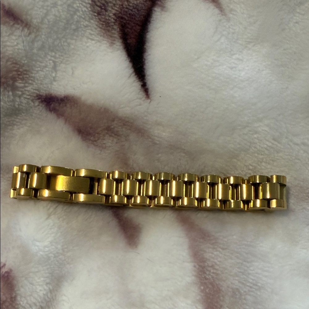 Gold Watch Band Bracelet